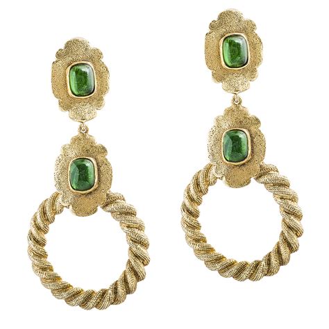 chanel green earrings|chanel vintage earrings sale.